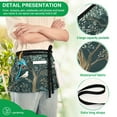 thumbnail image 4 of Yayeee Waist Apron with Pockets for Cooking Waterproof Half Server Aprons, Floral Forest Scene, 4 of 7