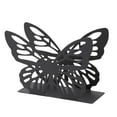 thumbnail image 3 of CarpNettore Butterfly Napkin Holder Metal Freestanding Tissue Dispenser Stable Base Tabletop black, 3 of 9