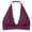 Burgundy, variant on Women's Halter Lace Vest Bra, Push-Up and Enlarging, Wireless Comfortable Lace Invisible Seamless Halter Vest Underwear