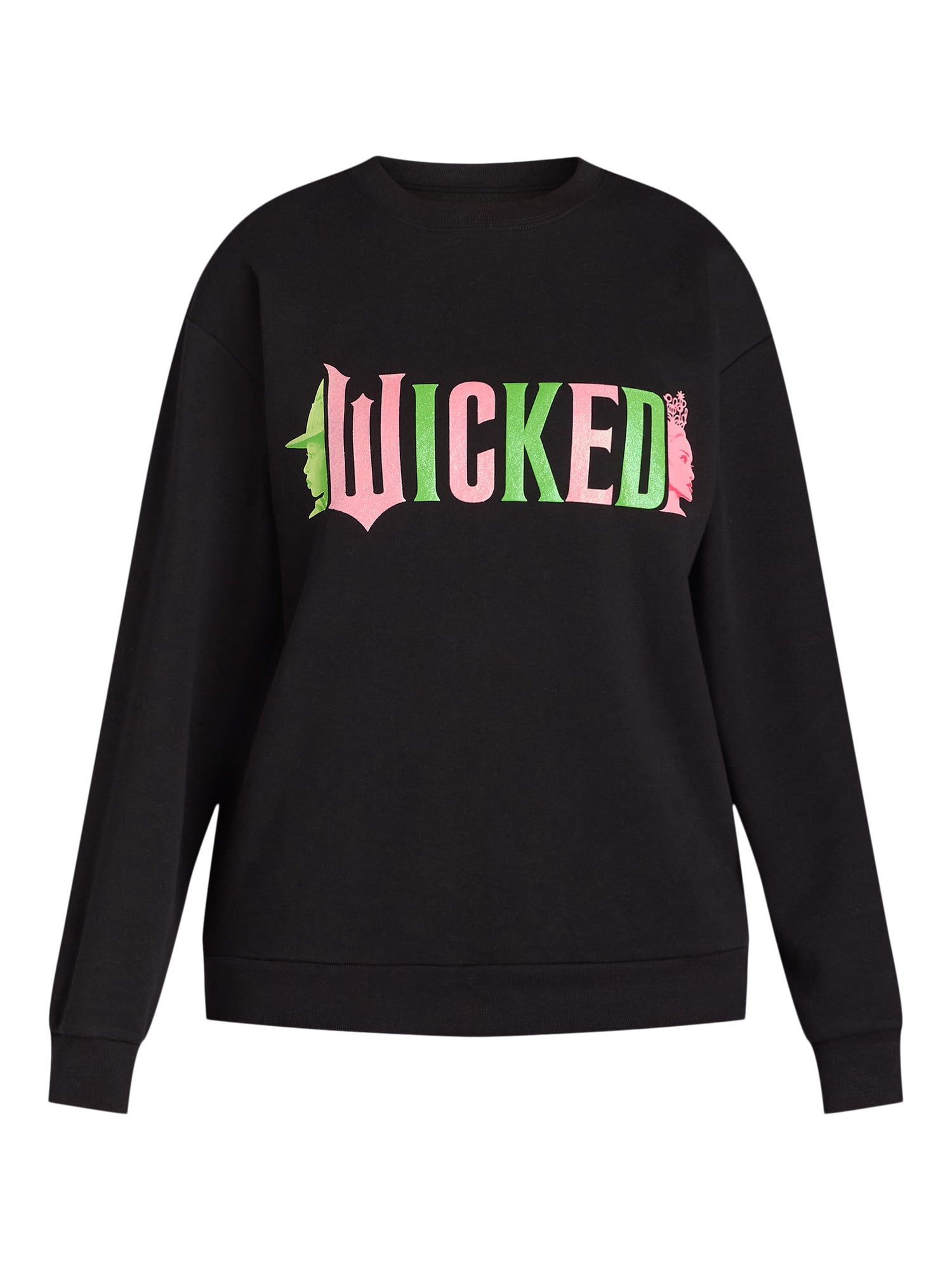 Wicked Women's Graphic Sweatshirt with Long Sleeves, Sizes XXS-XXL