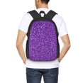 thumbnail image 4 of Lukts Glitter Purple for Large Capacity Backpack, 600D Oxford Cloth Schoolbag Sports Backpack - Adjustable Shoulder Straps, Unisex, 4 of 6
