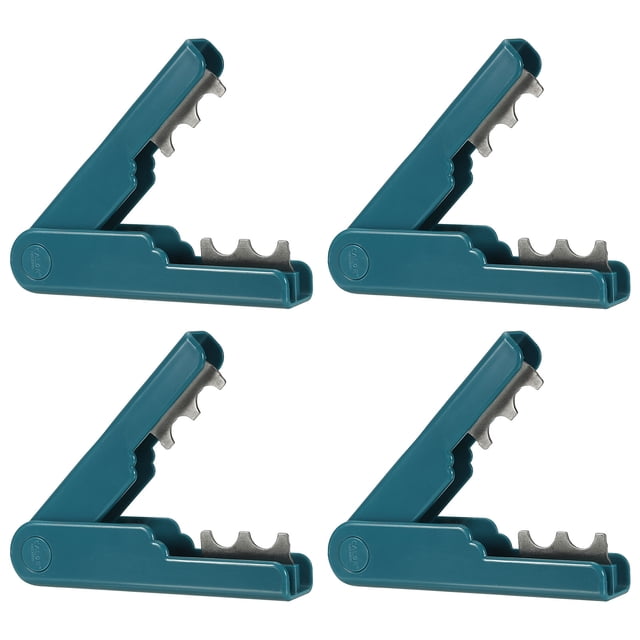 Uxcell Outil de Rayonnage de Roses, Outil de Nettoyage de Feuilles, Lot de 4, Bleu