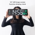 thumbnail image 3 of Reloj despertador Inteprter grande 16 pulgadas LED digital naranja, 3 of 6