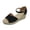Black, variant on Woman Summer Sandals Open Toe Buckle Ankle Strap Espadrilles Platform Shoes for Casual