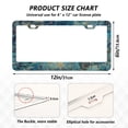 thumbnail image 2 of Aluminum License Plate Frame 2 Pack Car Exterior Accessory Car Tag Holder for Front Rear Plates Cars Decor Beautiful Glowing Deer, 2 of 7
