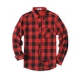 thumbnail image 4 of COOFANDY Men's Flannel Plaid Shirts Long Sleeve Button Down Shirts Casual Fall Shirt Jacket, 4 of 6