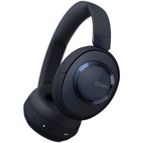 Cleer Audio Alpha Écouteurs Bluetooth à Réduction de Bruit Active Adaptative, Double Microphone, Commandes Tactiles, Autonomie de 35 H, Connexion Multipoint, Audio Spatial Dirac, Application, Bleu Minuit