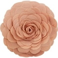 thumbnail image 2 of Fennco Styles Eva's Flower Garden Decorative Throw Pillow Case - 16 inches Round (Rose, 16" Case Only), 2 of 8