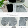 thumbnail image 5 of G&Y 8 Pairs Ruffle Socks for Women, Lovely Soft Frilly Crew Socks, 4Gray4Pink, Size 5-8, 5 of 5