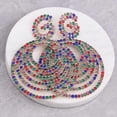 thumbnail image 5 of Collar de moda de doble capa con diseño de amanecer y microincrustaciones en plata S925 chapada en oro blanco, 5 of 5