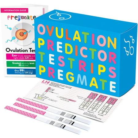 PREGMATE 25 Ovulation LH Test Strips Predictor Kit (25 (Best Way To Use Ovulation Tests)