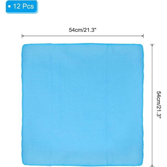 WEIFEI-Large Solid Color Bandanas, Bulk Blank Head Bandannas Multifunctional Headband Scarf Neckerchief for Women and Men