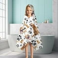 thumbnail image 6 of Golden Retriever Hooded Bath Towel，50"x30" for Ages 3 To 12 Kids, Quick Dry Lightweight Soft Microfiber Hood Beach Towel Cover Up for Kids, 6 of 7