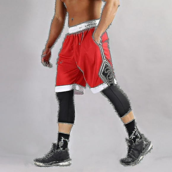 Ensemble de 2 pièces pour hommes, pantalon de Sport à Compression, costume de basket-ball, maillot de survêtement pour jeunes hommes, Leggings élastiques d'entraînement, shortYOUYOU