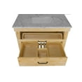 thumbnail image 5 of Birmingham 36" Bathroom Vanity with Driftwood Cabinet and Carrara Marble Top, 5 of 7