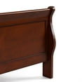 thumbnail image 5 of Furniture of America Arabella Wood Sleigh Queen Panel Bed in Cherry, 5 of 12