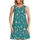 thumbnail image 1 of Fotbe Giraffes Doing Various Yoga Vestido de Verano sin Mangas para Mujer – Vestido Midi Línea A, Estilo Camiseta Floral, Vestido Playero Casual y Fluido, 1 of 7