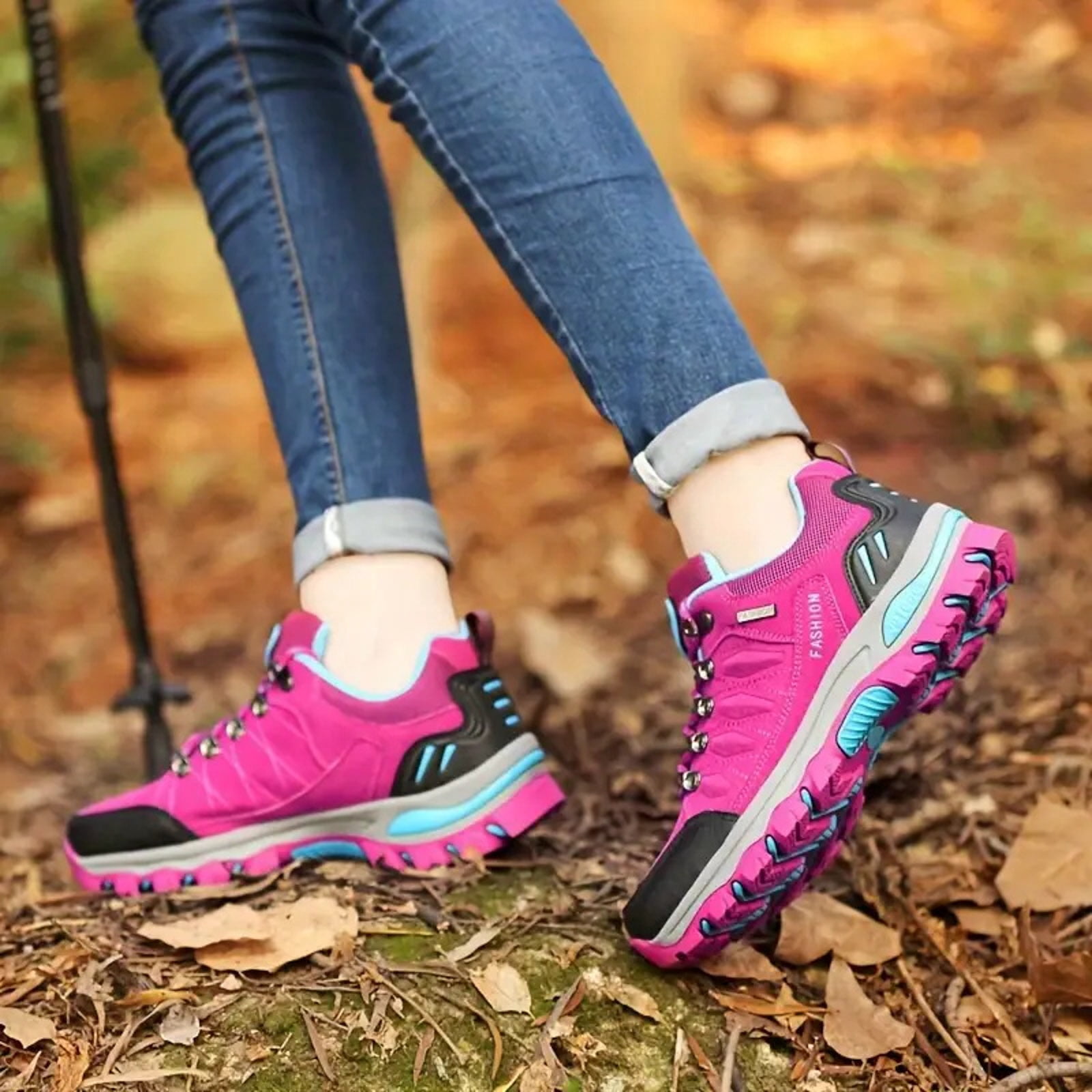 Dakaela Women's Hiking Boots Waterproof Non Slip Walking Shoes Comfortable Outdoor Backpacking Sneakers