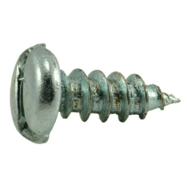 #6 x 3/8" Zinc Slotted Pan Head Sheet Metal Screws SMSPS-124 (100 pcs.)
