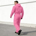 thumbnail image 5 of Men Hooded Long Sleeve Jumpsuit Full Zip Coverall with Multi Pockets for Workwear, 5 of 5