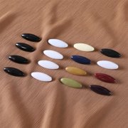 48-Pack Muslim Hijab Pins Color Black and White Safety Pins Plastic Scarf Clip