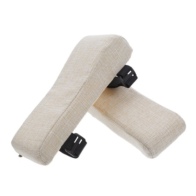 Hytrove 2Ud Almohadillas Para Apoyabrazos De Oficina Ajustables Y Ergonómicas En Khaki Con Lavable