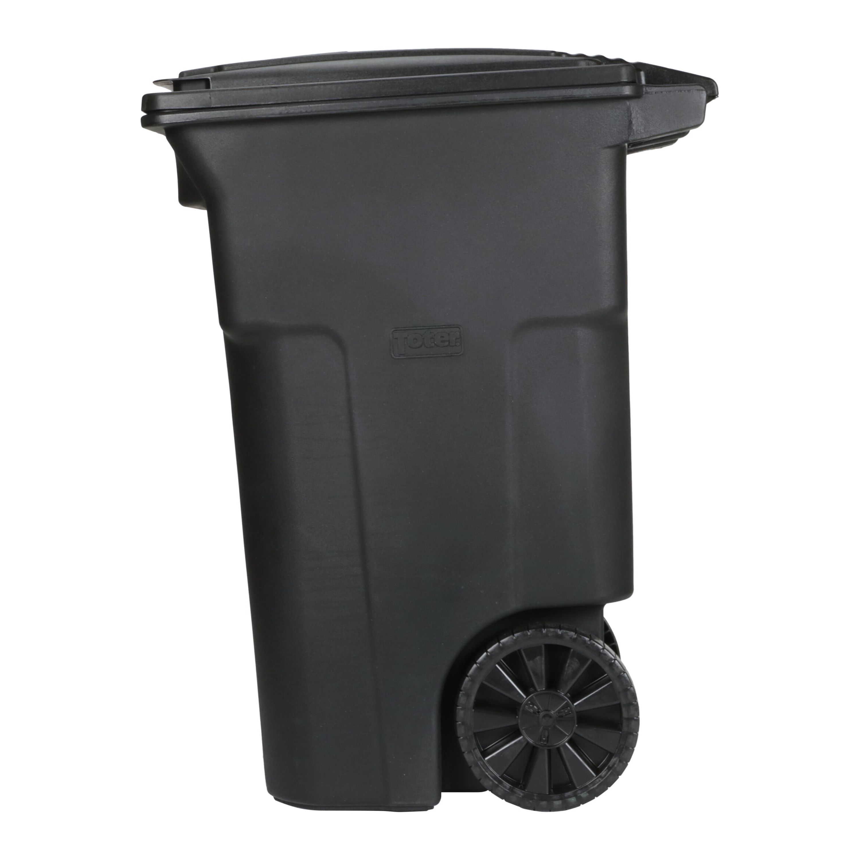 Toter 64 gallon black garbage can with wheels and lid - image 5 of 7