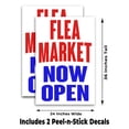 thumbnail image 2 of Flea Market Now Open (24" X 36") Vinyl Decal Only (Pack of 2) |Sign|Sticker|Poster, 2 of 4