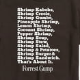 thumbnail image 2 of Forrest Gump - Bubbas Shrimp List - Men's Short Sleeve Graphic T-Shirt, 2 of 4