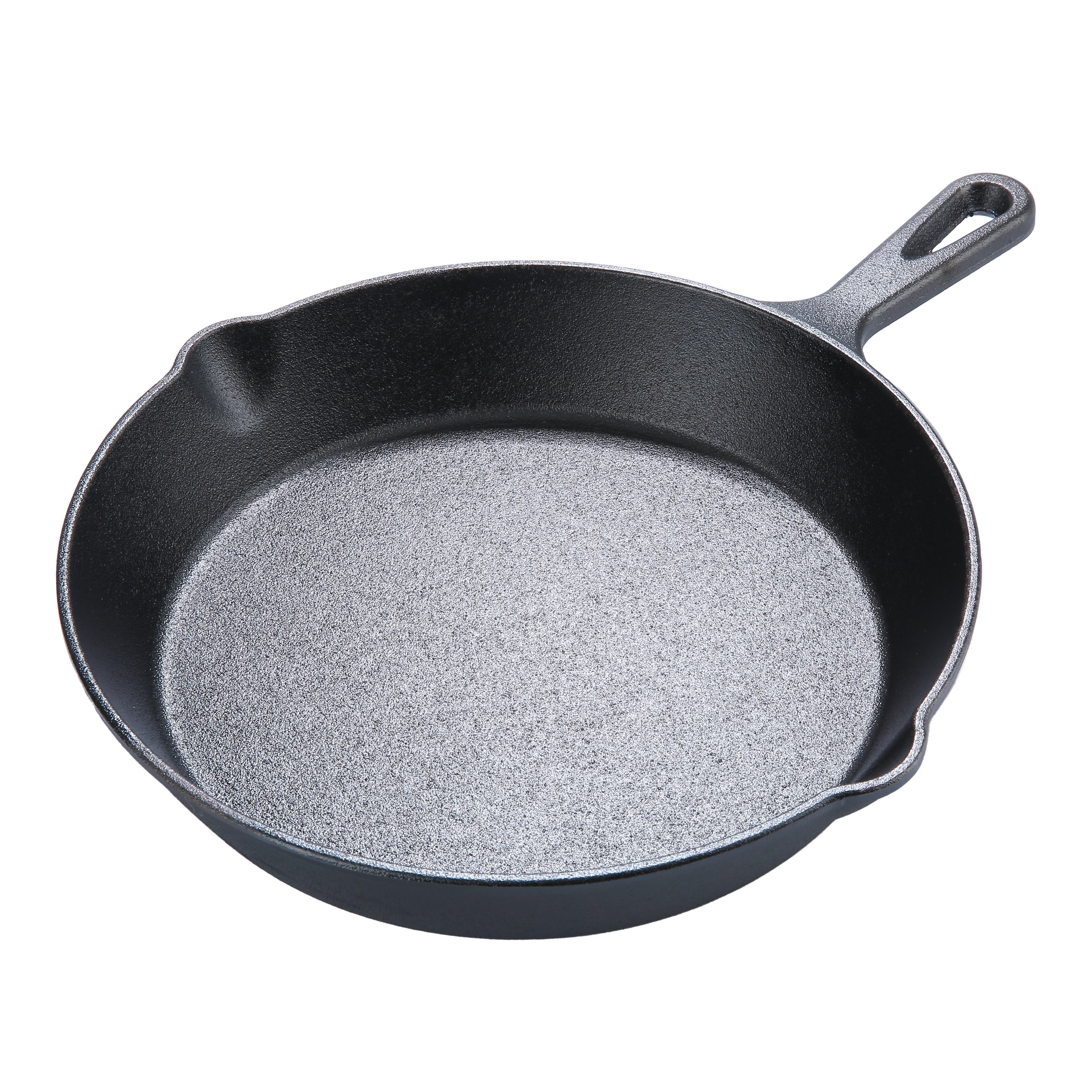 Mainstays 10.5" Round Non-Stick Pre-Seasoned Cast Iron Skillet Black
