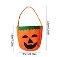 thumbnail image 3 of Farol de Calabaza Iluminado para Halloween, Centro de Mesa, Decoración Espeluznante | Material: Nailon | Color: Naranja | 32 X 23 Cm | 50 G | Incluye: Organizador de Dulces y Bolsa para Dulces, 3 of 6