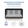 thumbnail image 3 of Delta Children Poppy 4-in-1 Convertible Crib - Greenguard Gold Certified, Midnight Grey/Natural, 3 of 11