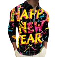 thumbnail image 2 of LEBONYARD Men's Essentials Long Sleeve Crew Tee,Mens Clothing Clearance under $10,Men's Printed Half Zipper Long Sleeved Lapel T-shirt Top Multicolor XL, 2 of 5