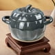thumbnail image 4 of Tazón de Sopa de Calabaza de Cerámica de 1800 Ml con Tapa | Tazón Grande de Fideos con Doble Asa | Negro | Uso Doméstico | 26 X 16,2 Cm | 1,6 Kg | Apto para Microondas y Lavavajillas, 4 of 6