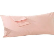 Vedanta Home Collection Body Pillow Cover, 20"x 48" Blush Body Pillowcase 1 Piece 600 TC 100% Natural Cotton Envelope Closure Long Pillow Cover