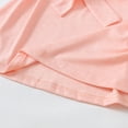 thumbnail image 7 of Toddler Baby Girls Summer Clothes 5T Girls Short Sleeve Round Neckline Dress 5T Girls Solid Color Dress Pink, 7 of 7