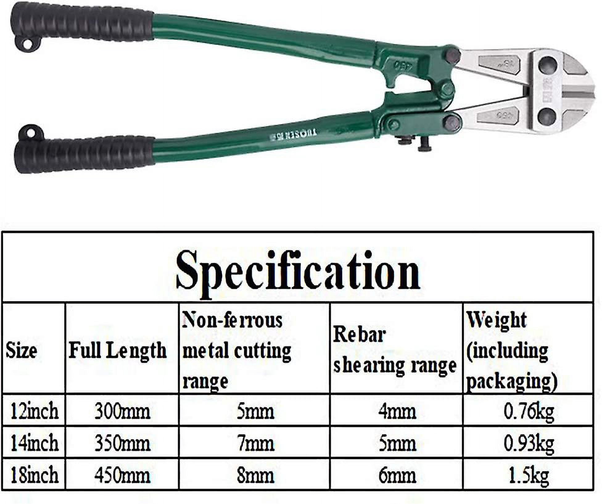 12/14/18 Inch Wire Bolt Cutter Tool Heavy Duty Pliers Strong Shear Lock Chain Thicken Hand Tools Labor Saving Cutters Cz394-14Inch