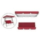 thumbnail image 5 of Columpio con 3 Asientos para Patio Jardín Terraza Duradero Ligero Impermeable Funda para Columpio para Exteriore -rojo, 5 of 7