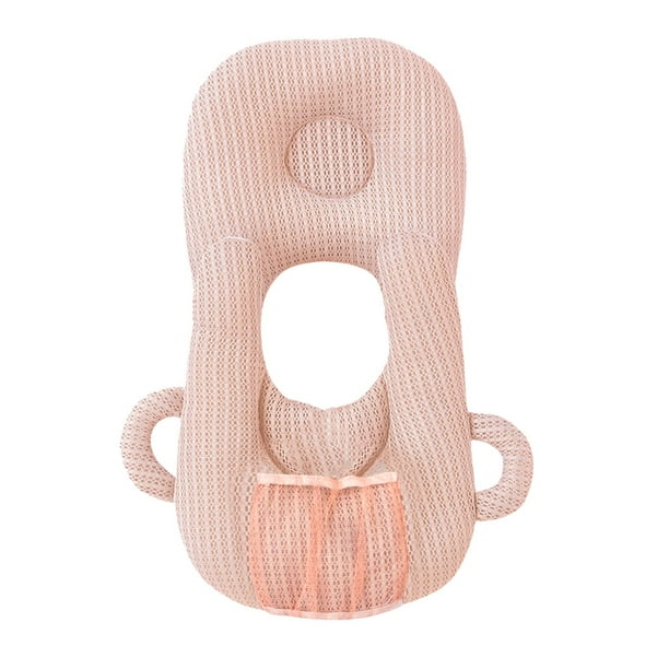 Bebé, almohada de cuerpo de maternidad Cojín de cintura de alimentación transpirable Portabotellas de apoyo infantil para mamá Mujeres Enfermería Rosado