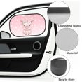 thumbnail image 6 of Yuyamidu Pig Car Rear Window Sun Shade Cherry Blossom Car Side Window Sunshade 2 Pack Pink Car Sun Shade Adorable Car Window Shades for Kids Car Accessories, 6 of 7