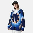 thumbnail image 3 of Gaeub Blue Casino Men's and Women's UPF 50+ Long-Sleeved Sun Protection Clothing, Fishing Shirt Long Sleeve Zip-Medium, 3 of 7