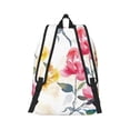 thumbnail image 3 of Daiia Colorful Flowers Vintage Canvas Backpack for Men and Women ,Hiking Backpack,Travel Laptop Bag for School,Large Capacity Backpack, 3 of 8