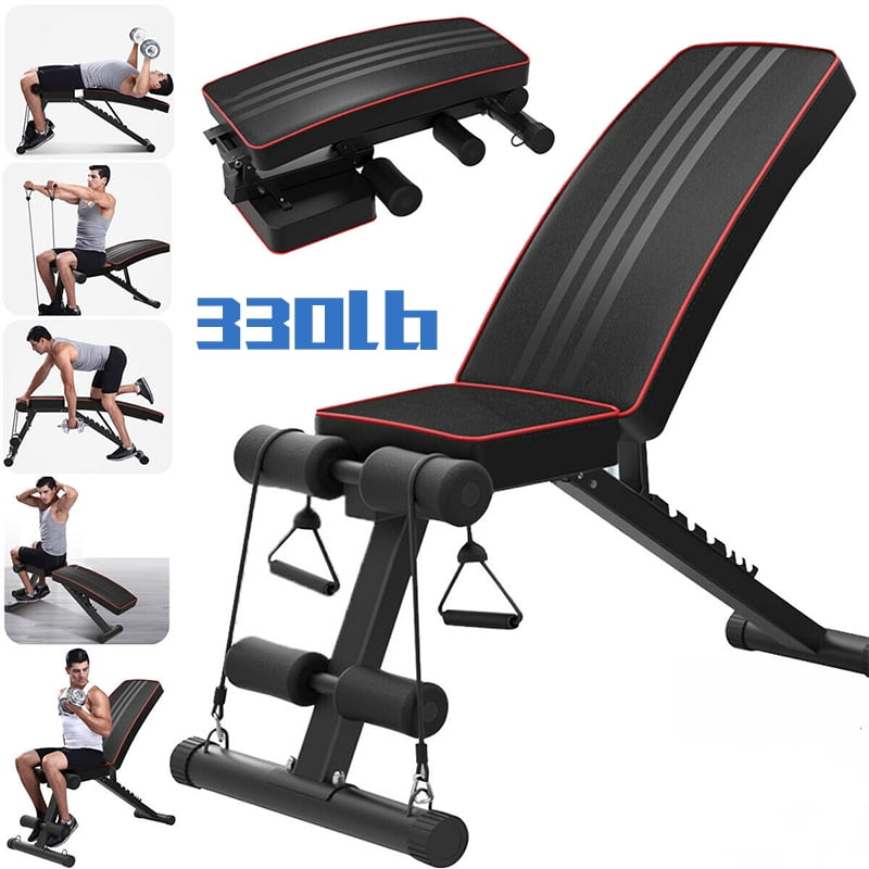 Details about   Adjustable Height Sit ups Bench Folding Dumbbell Bench Weight Training 