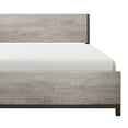 thumbnail image 2 of Modern Sleek Design 1pc Eastern King Size Bed Light Gray Premium Melamine Board Panel Bedroom Furniture, 2 of 4
