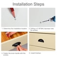 thumbnail image 5 of Bin Cup Pulls Cabinet Handles Painting Black Dresser Pull Handle for Cupboard Drawers Dresser Door 10pcs, 5 of 7