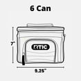 thumbnail image 4 of RTIC Day Cooler Bag 6 Can, Soft Sided Portable Insulated Cooling Bags for Lunch, Beach, Drink, Beverage, Travel, Camping, Picnic, for Men and Women, Black, 4 of 5