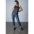 thumbnail image 3 of JOSIE Womens Gray Stretch Heather Sleeveless Crew Neck Active Wear Tank Top M, 3 of 4