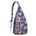 thumbnail image 1 of Colorful Axolotl Sling Backpack - Cute Mythical Creature Design Crossbody Bag, Fashionable Lightweight Daypack for Commuting & Shopping, 1 of 4