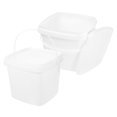 thumbnail image 4 of 2pcs Square Plastic Buckets With Lids Reusable Plastic Bucket 5L Plastic Small Bucket Storage Buckets Kitchen Accessories For Food Liquid, 4 of 5