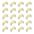 thumbnail image 1 of Unique Bargains 20Pack Zipper Stoppers, #8 Top & Bottom Stops for Rescue Repair, Light Golden, 1 of 6